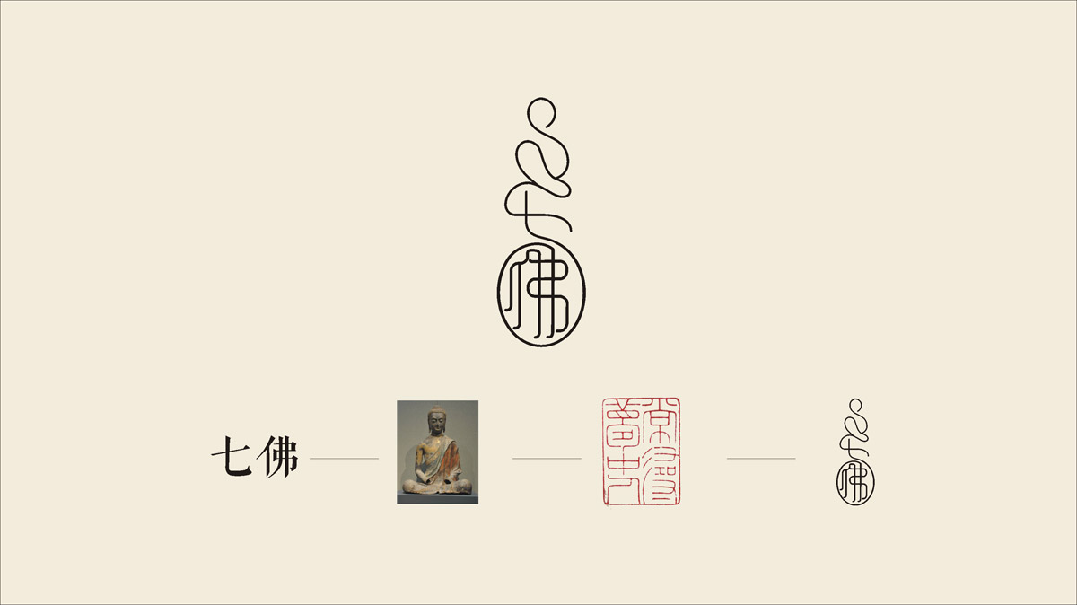 七佛貢茶品牌LOGO設計_成都茶葉LOGO設計公司_成都茶葉品牌LOGO策劃設計